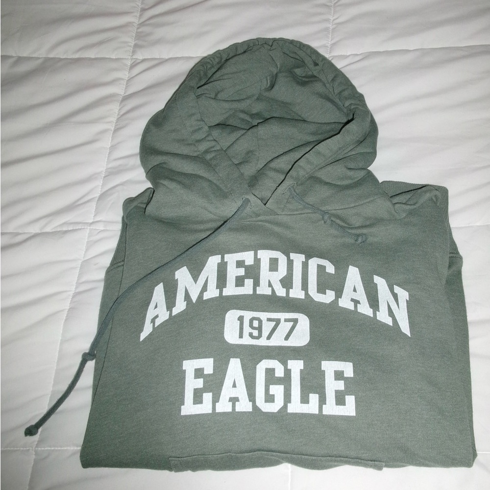 American Eagle Green Hoodie